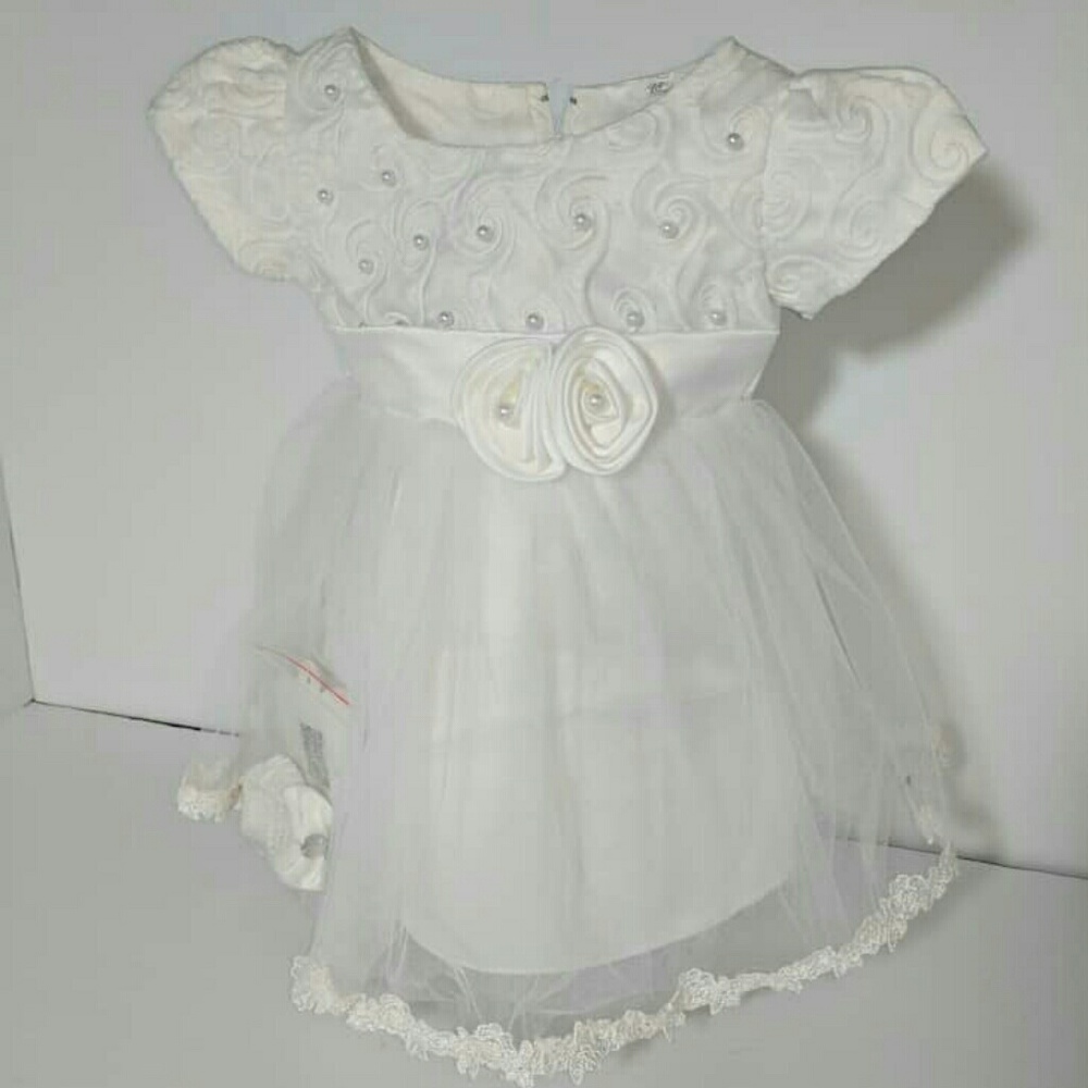 New Baby Girl Kid Child White Party Wedding Dress